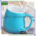 color glazed decal printed name ceramic stoneware cups for kids children